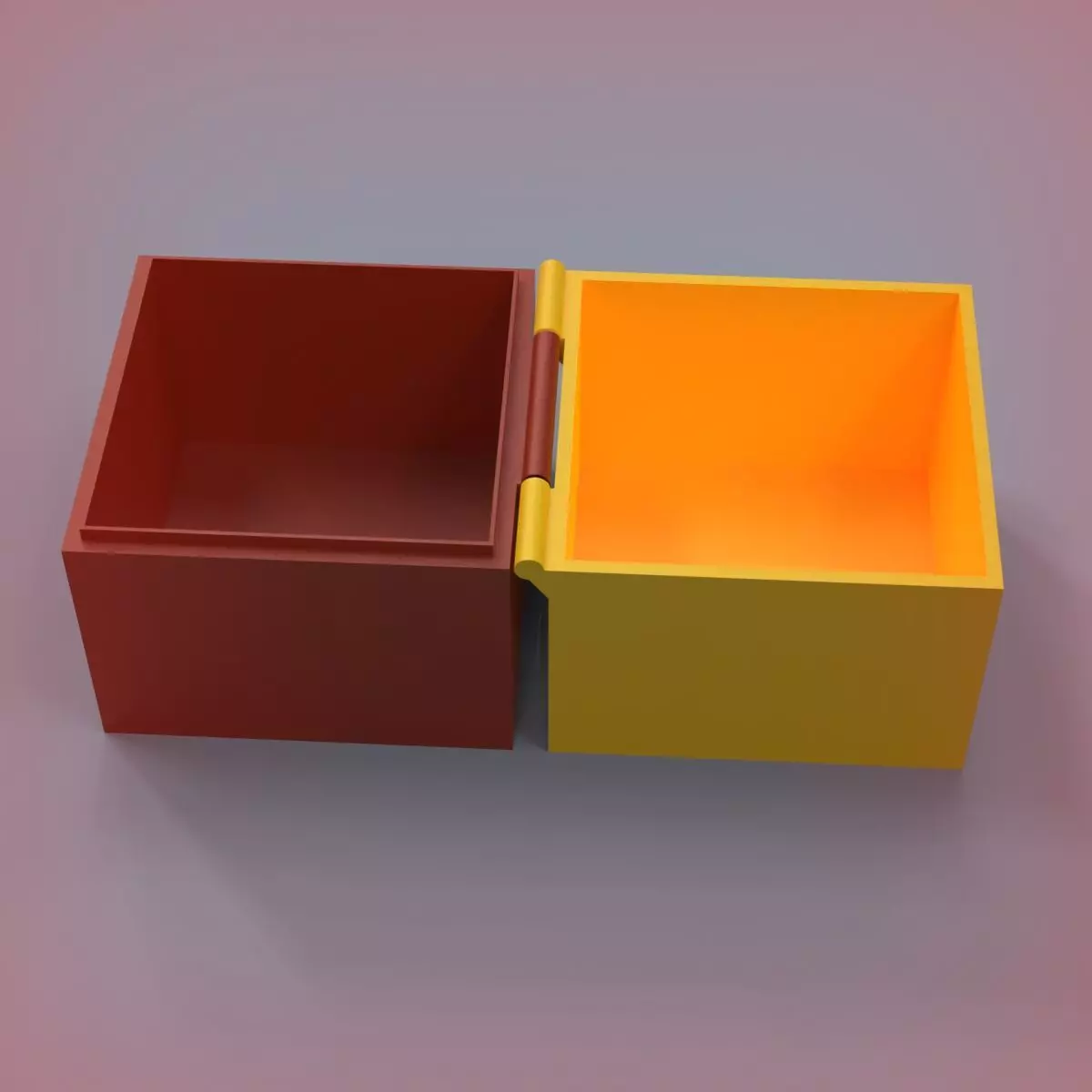 Printable Hinged Box 3D print model_0