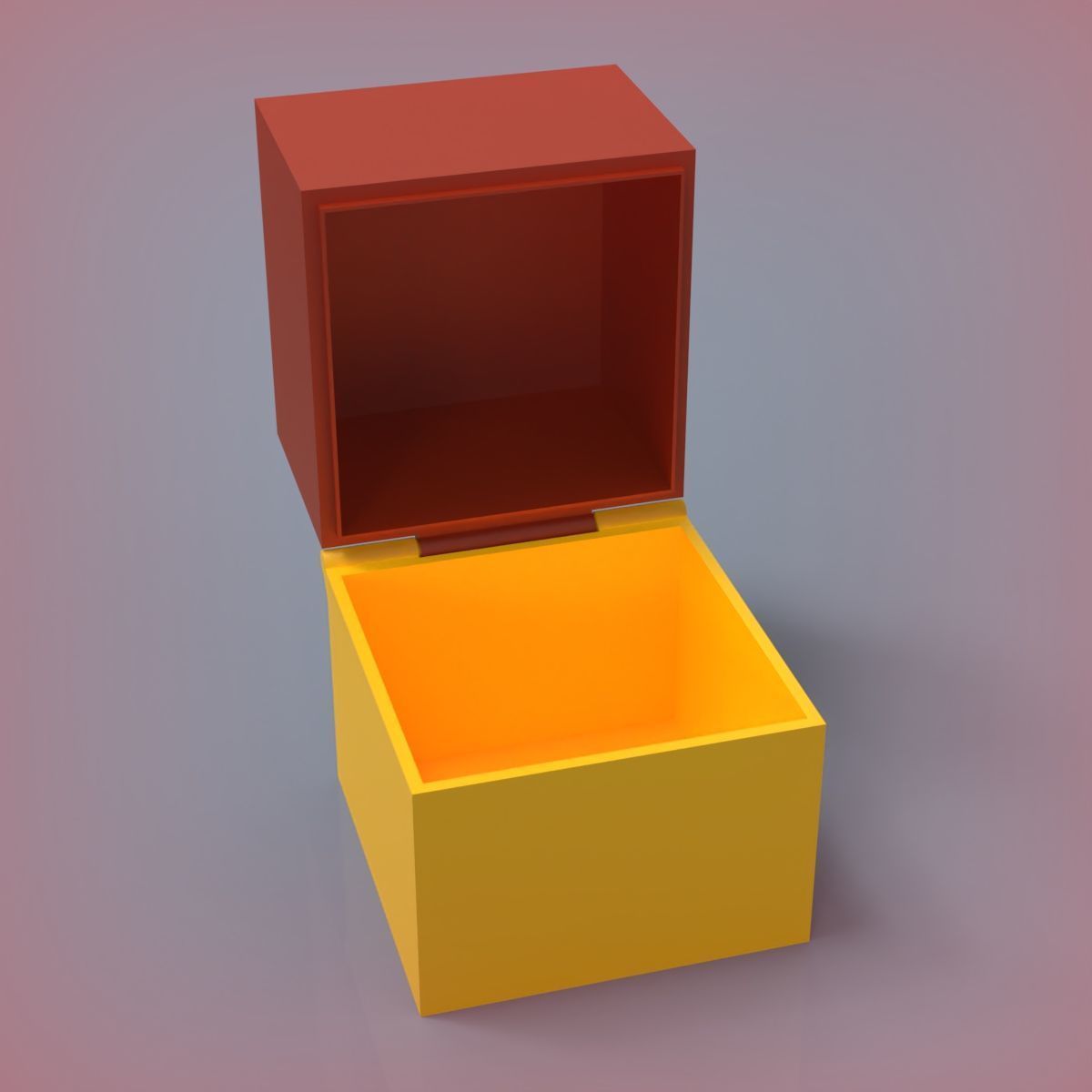 Printable Hinged Box 3D print model_3