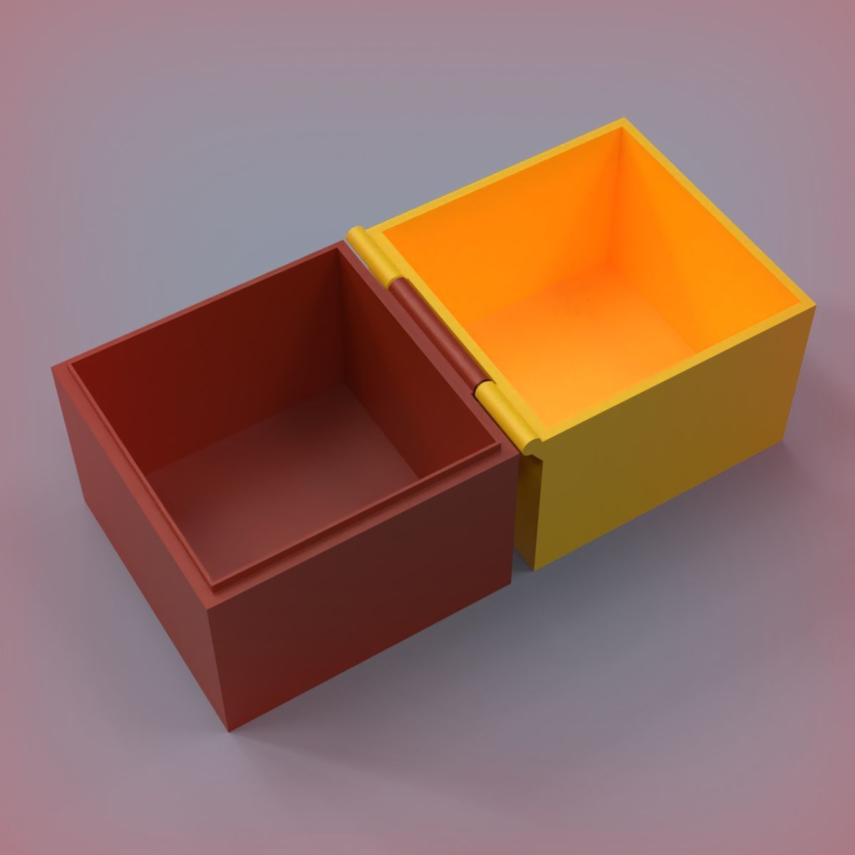 Printable Hinged Box 3D print model_1