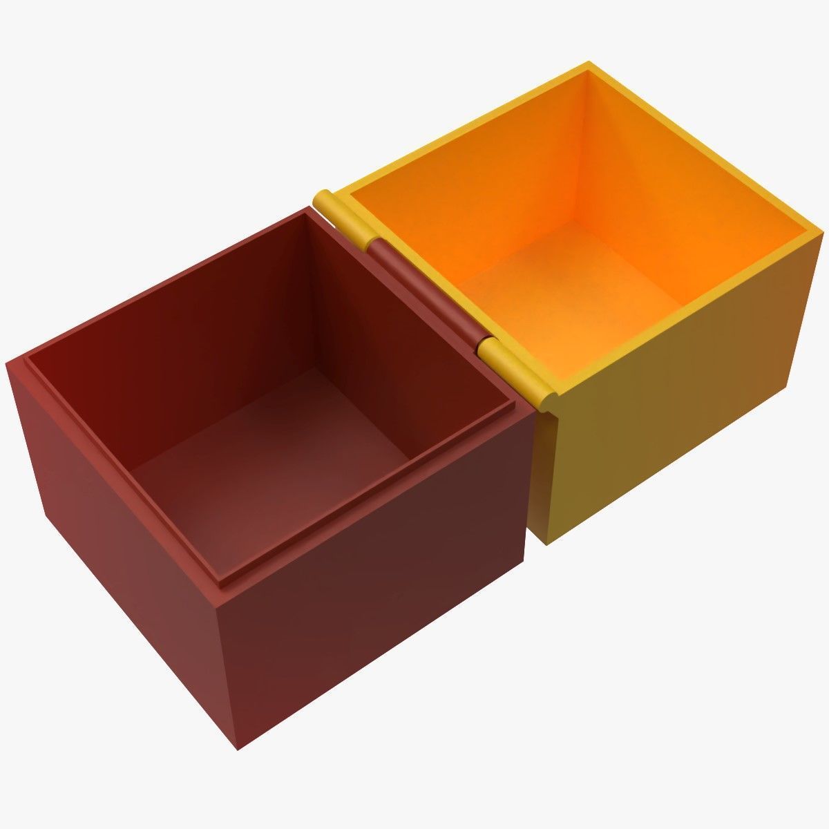 Printable Hinged Box 3D print model_6