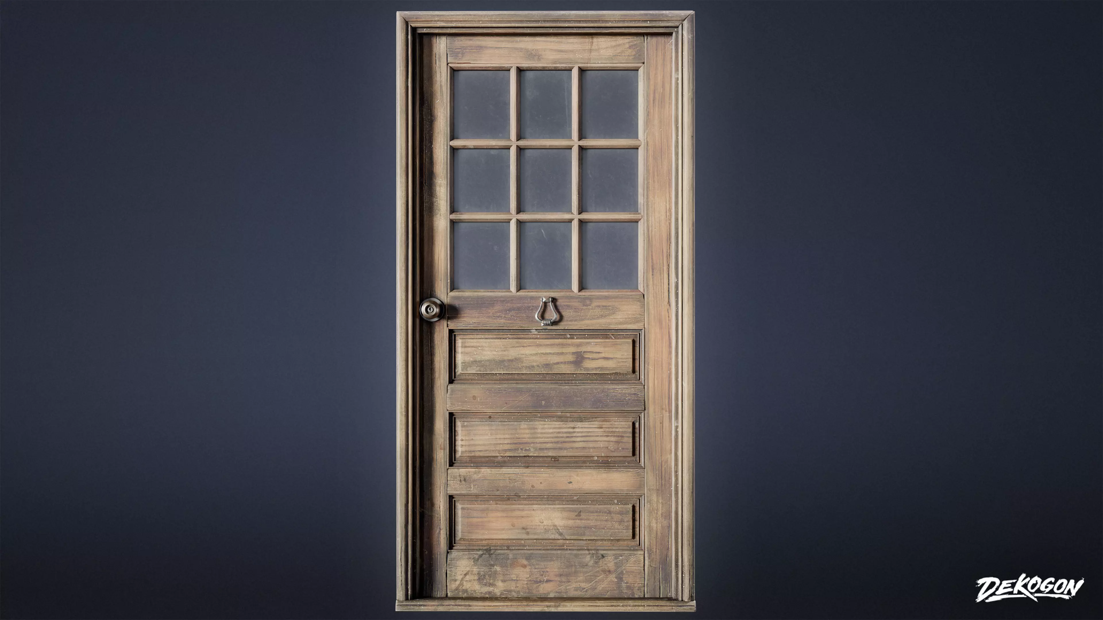 BUILDINGS - Door Exterior Set 05 - LOW POLY AND NANITE Low-poly 3D model_0