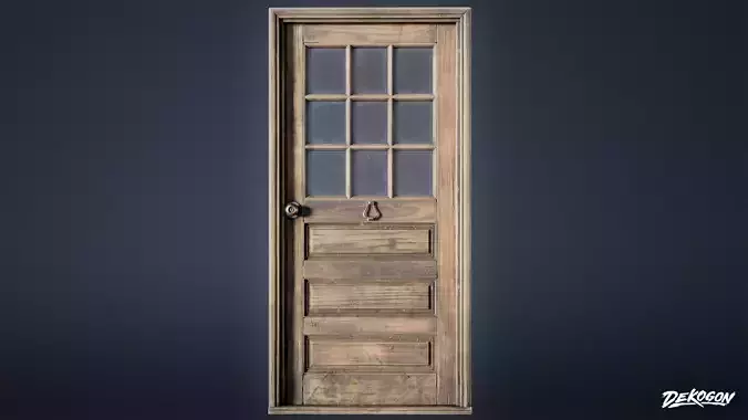 BUILDINGS - Door Exterior Set 05 - LOW POLY AND NANITE