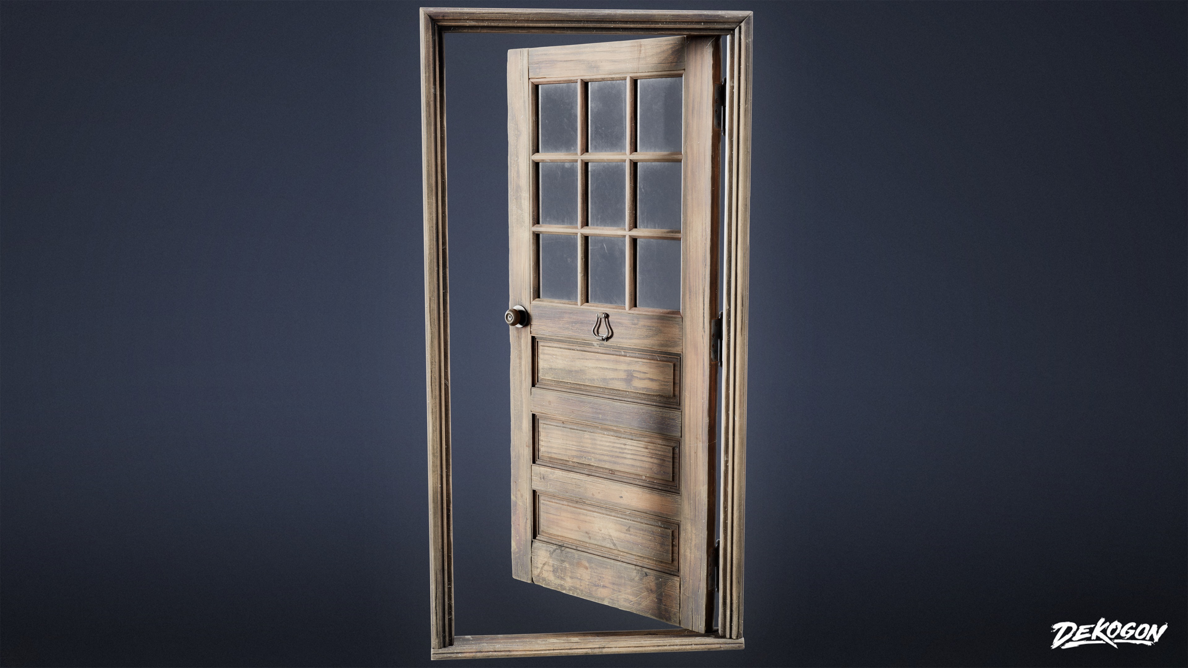 BUILDINGS - Door Exterior Set 05 - LOW POLY AND NANITE Low-poly 3D model_5