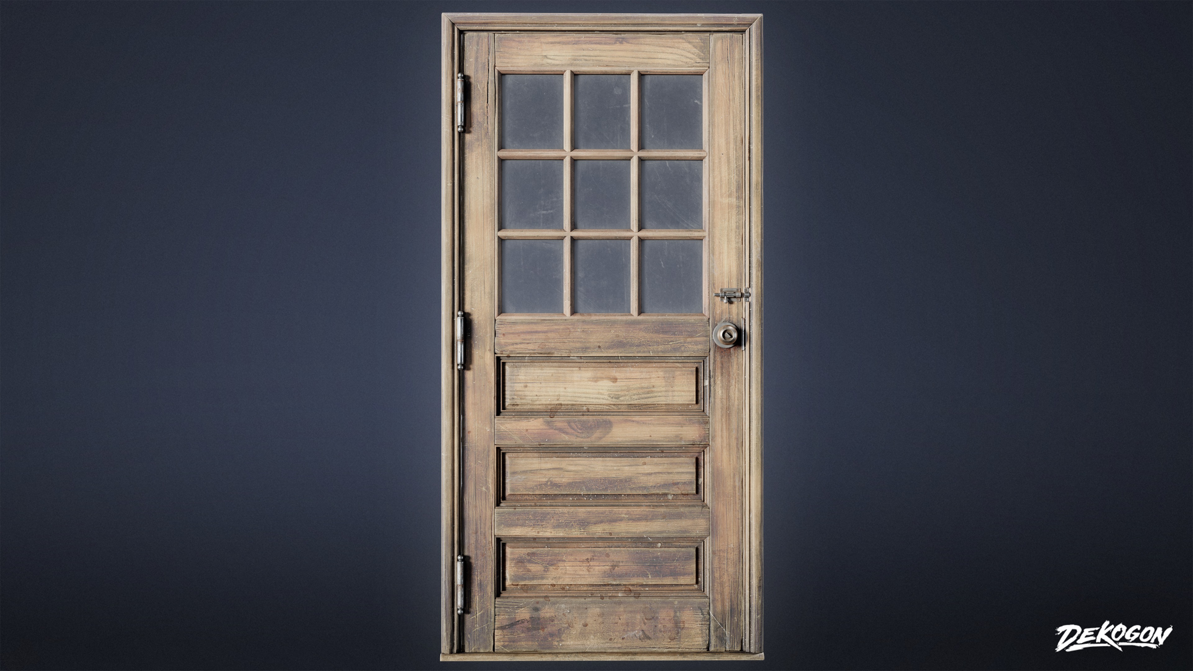 BUILDINGS - Door Exterior Set 05 - LOW POLY AND NANITE Low-poly 3D model_4