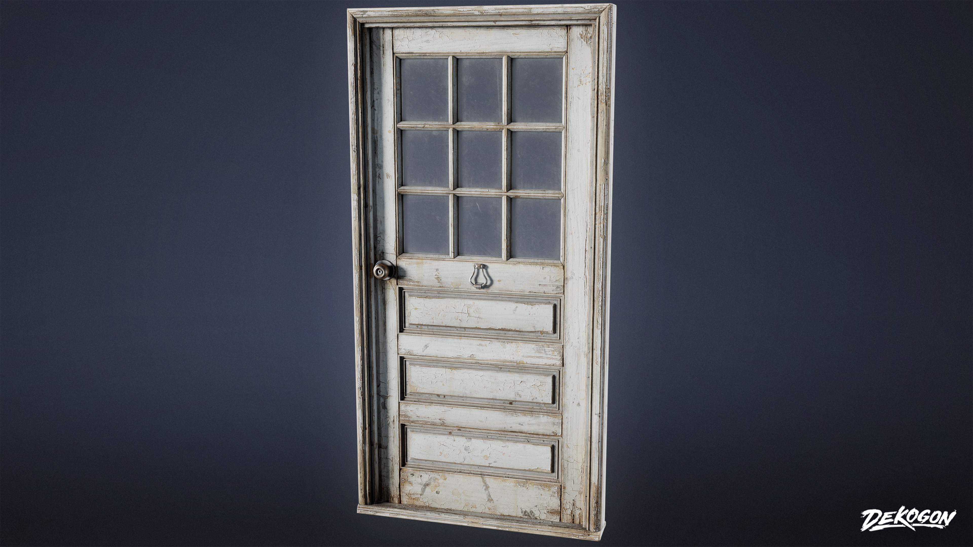 BUILDINGS - Door Exterior Set 05 - LOW POLY AND NANITE Low-poly 3D model_2