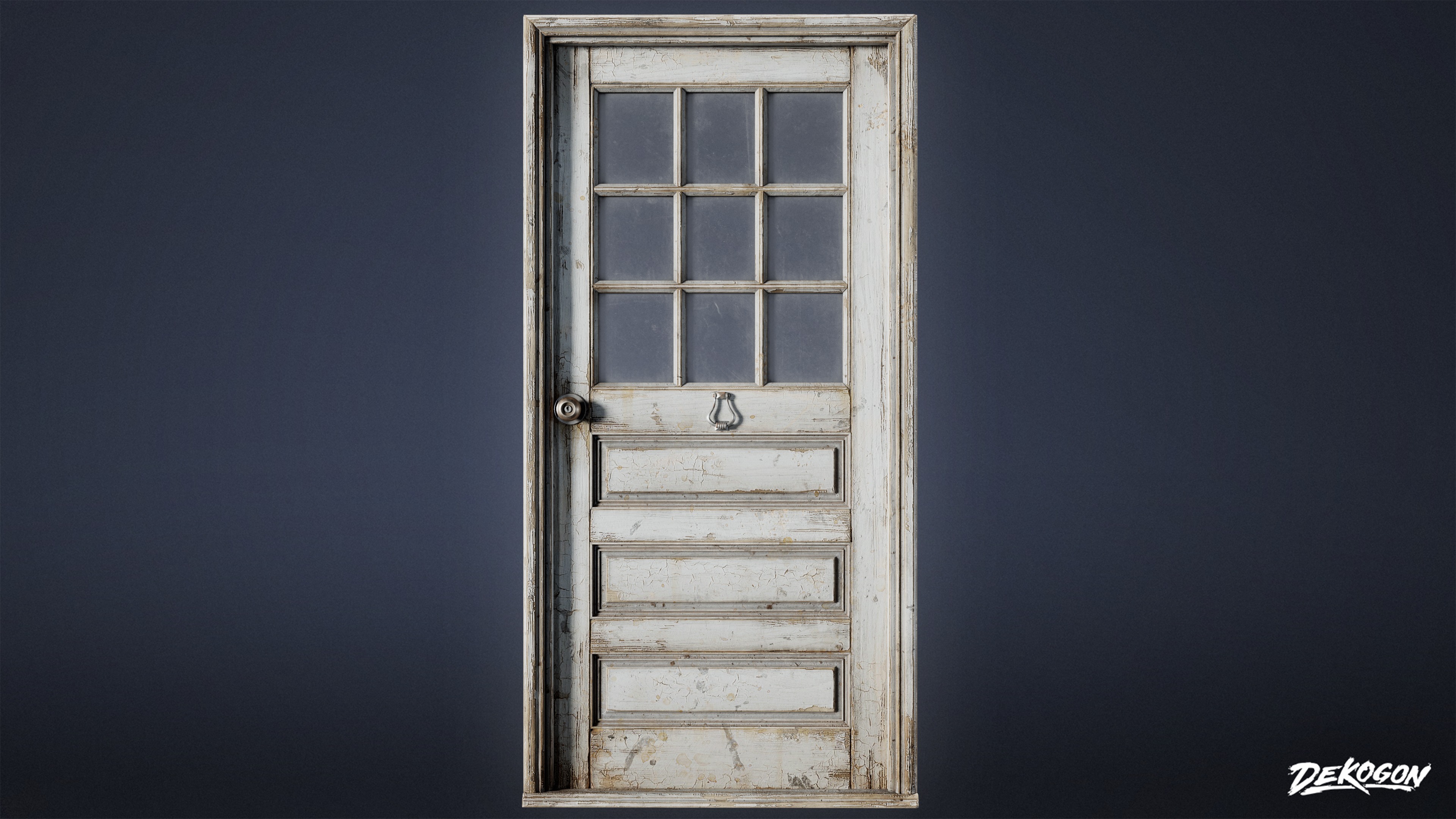 BUILDINGS - Door Exterior Set 05 - LOW POLY AND NANITE Low-poly 3D model_3