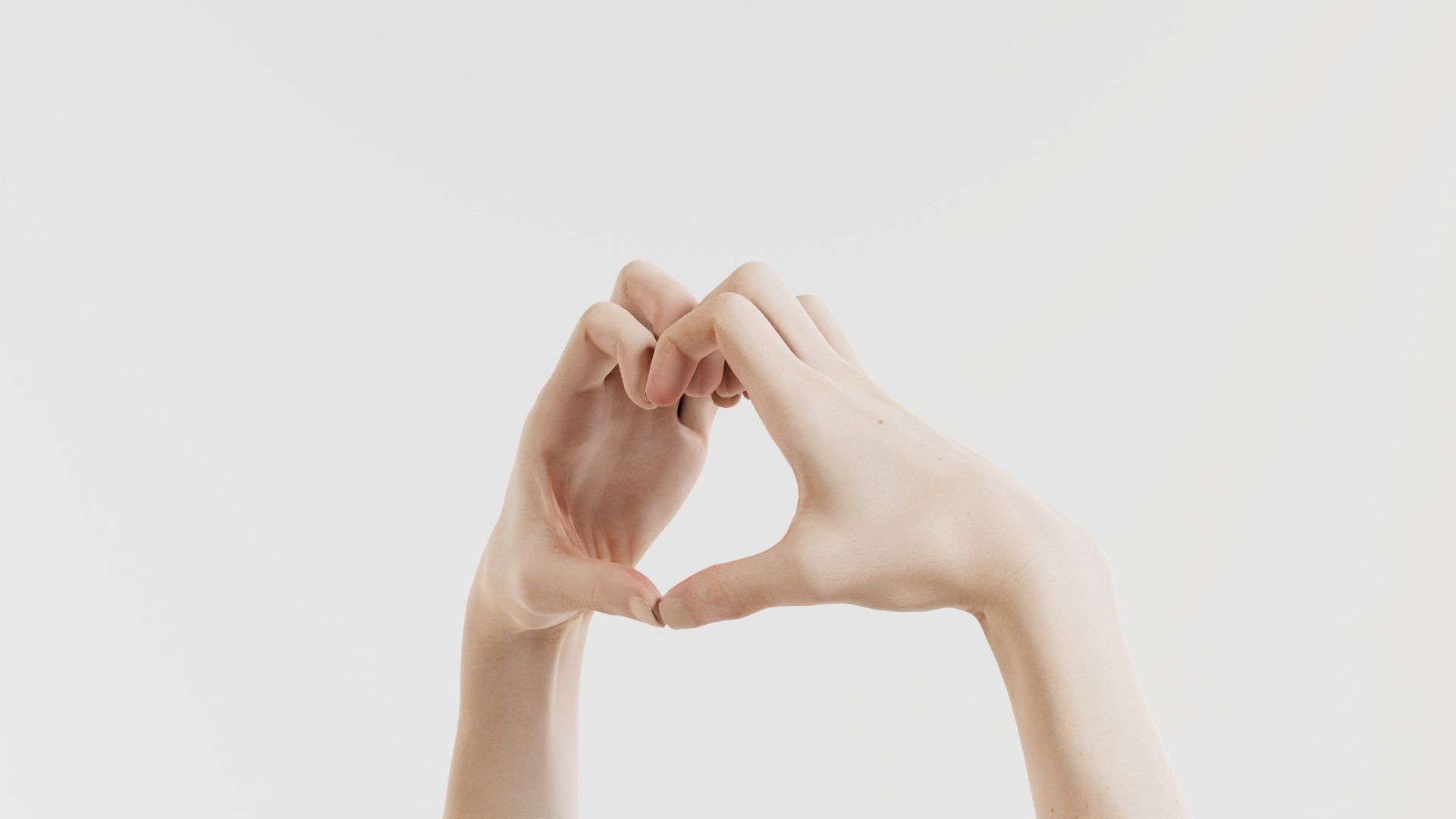 Duo Hands 001 Low-poly 3D model_4