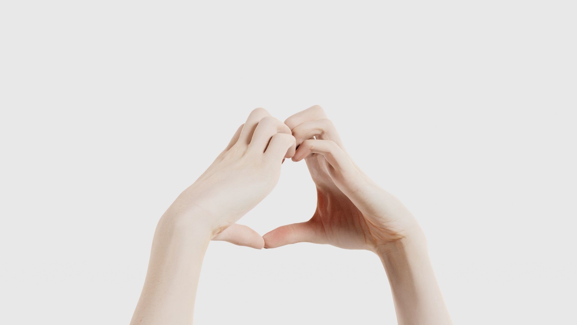 Duo Hands 001 Low-poly 3D model_22