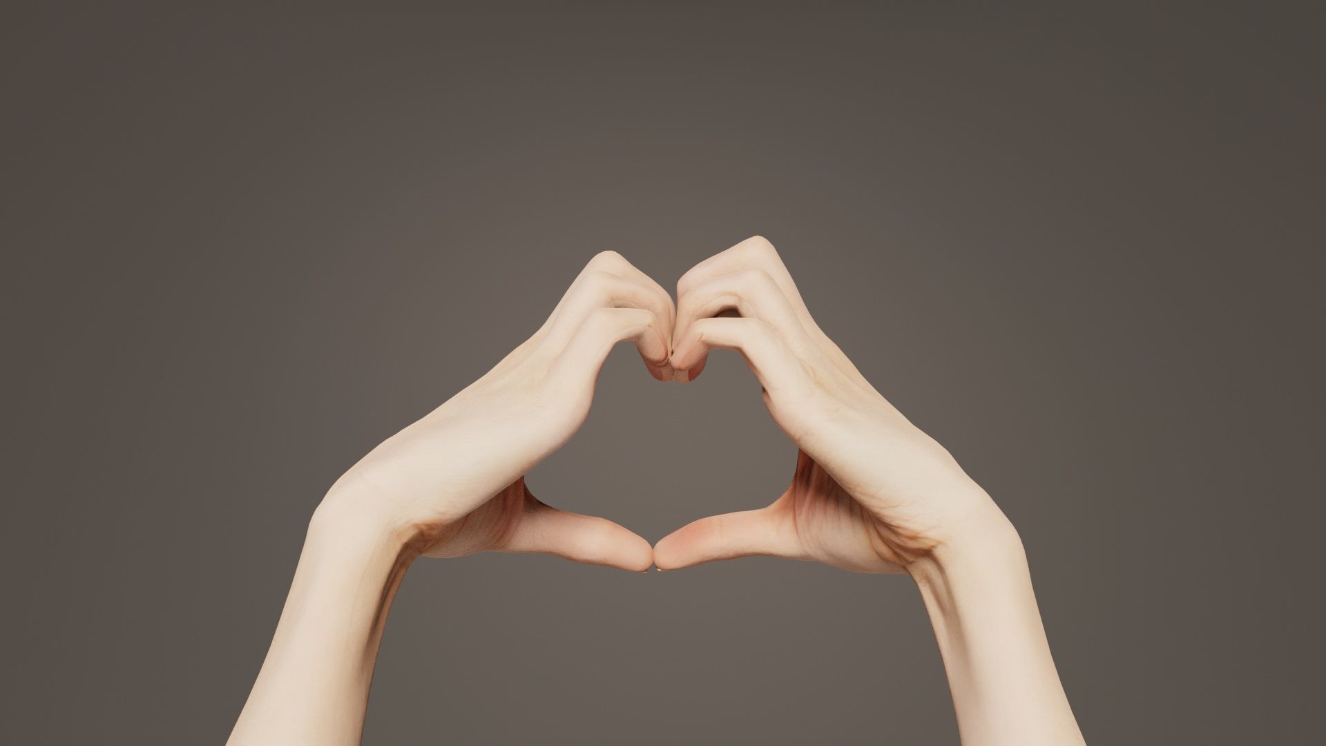 Duo Hands 001 Low-poly 3D model_7