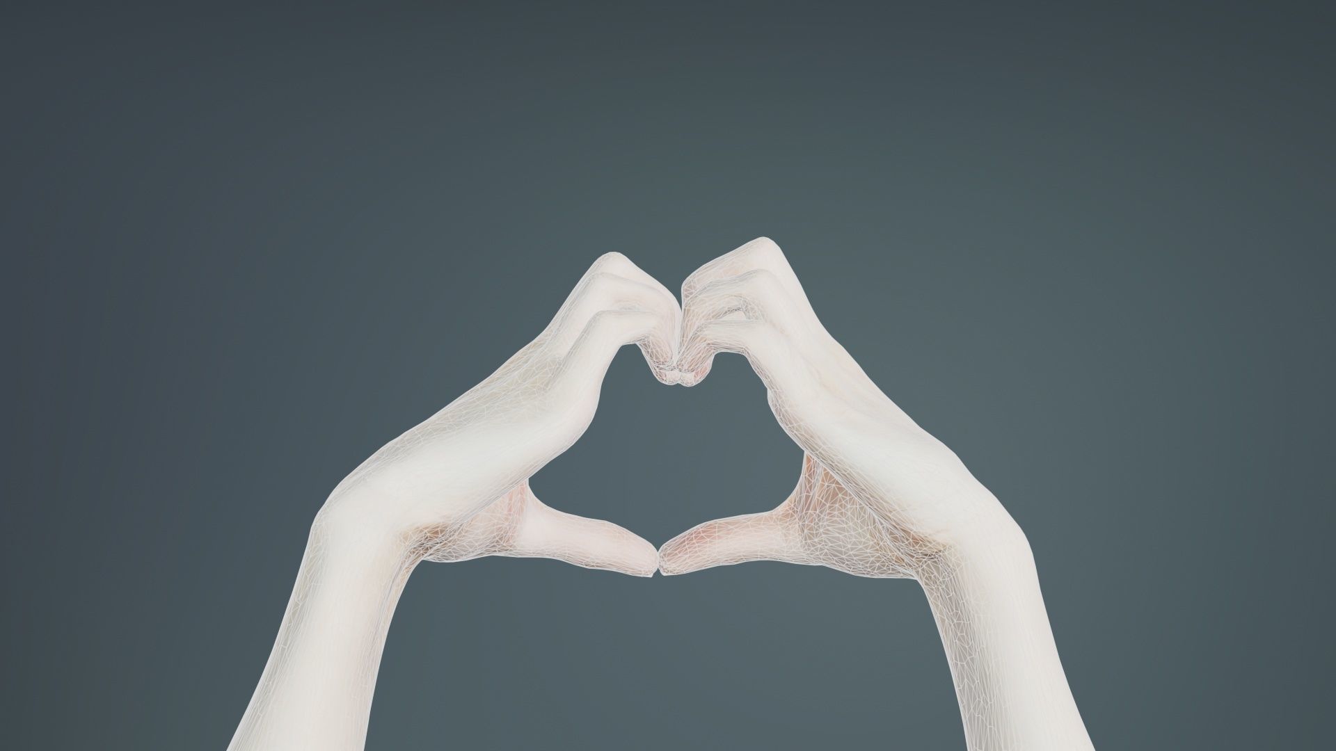 Duo Hands 001 Low-poly 3D model_10