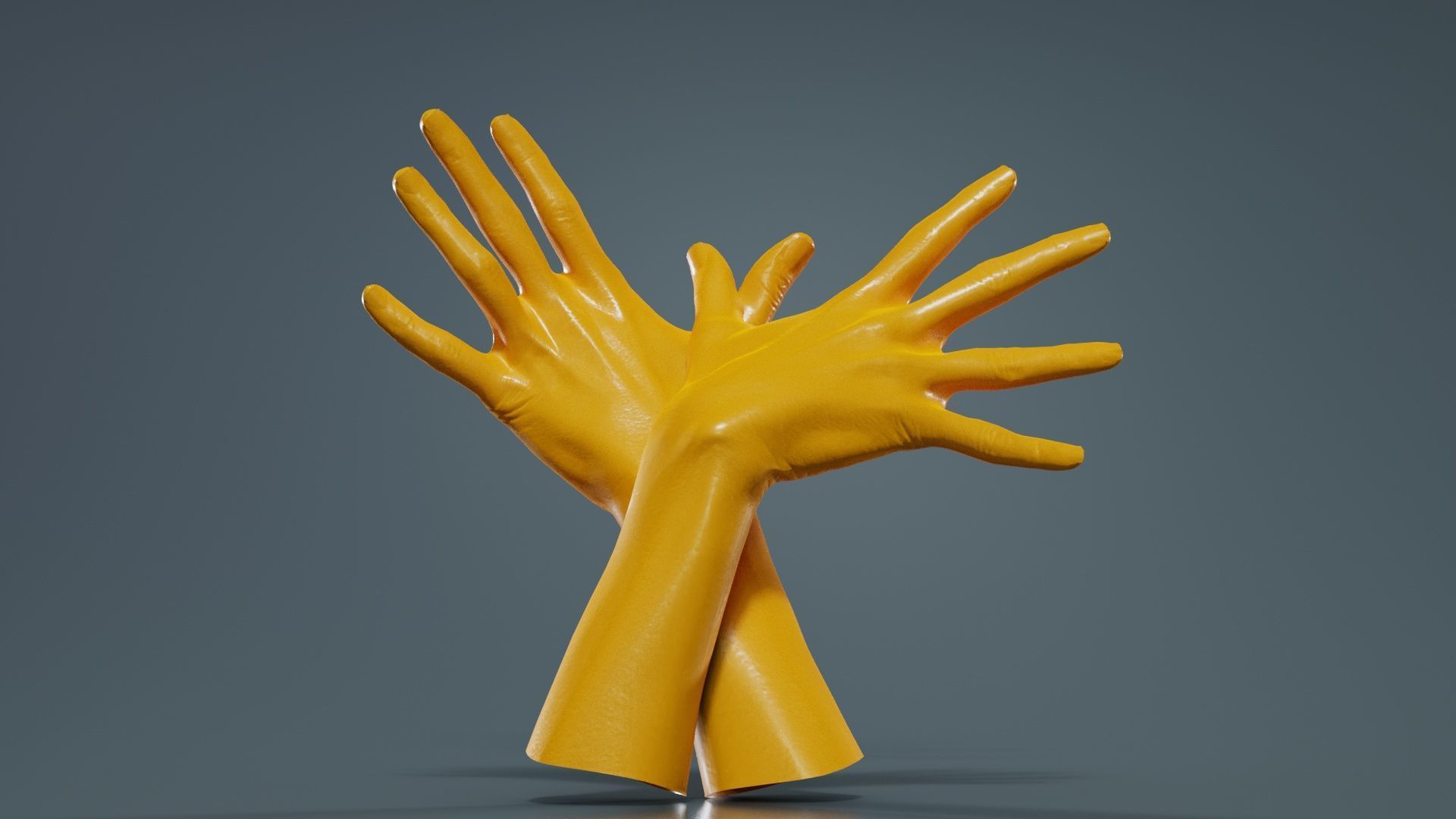 Duo Hands 002 Low-poly 3D model_13