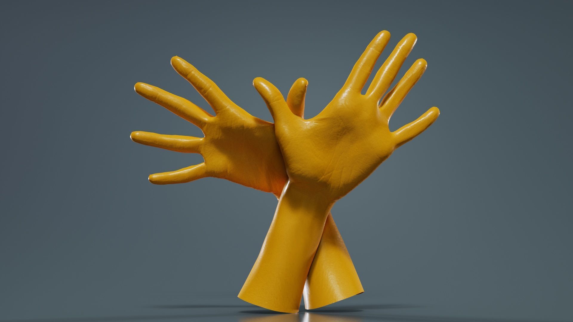 Duo Hands 002 Low-poly 3D model_12