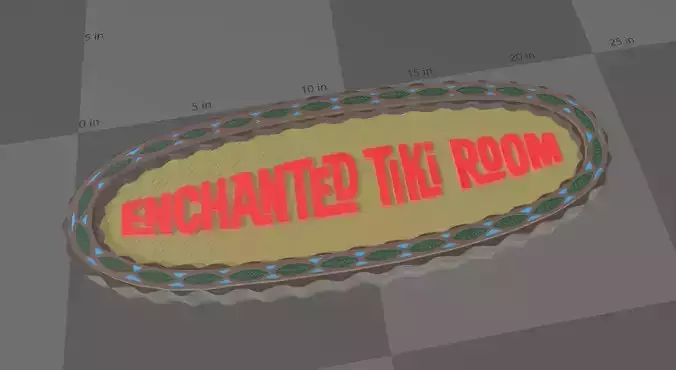 Enchanted Tiki Room Sign