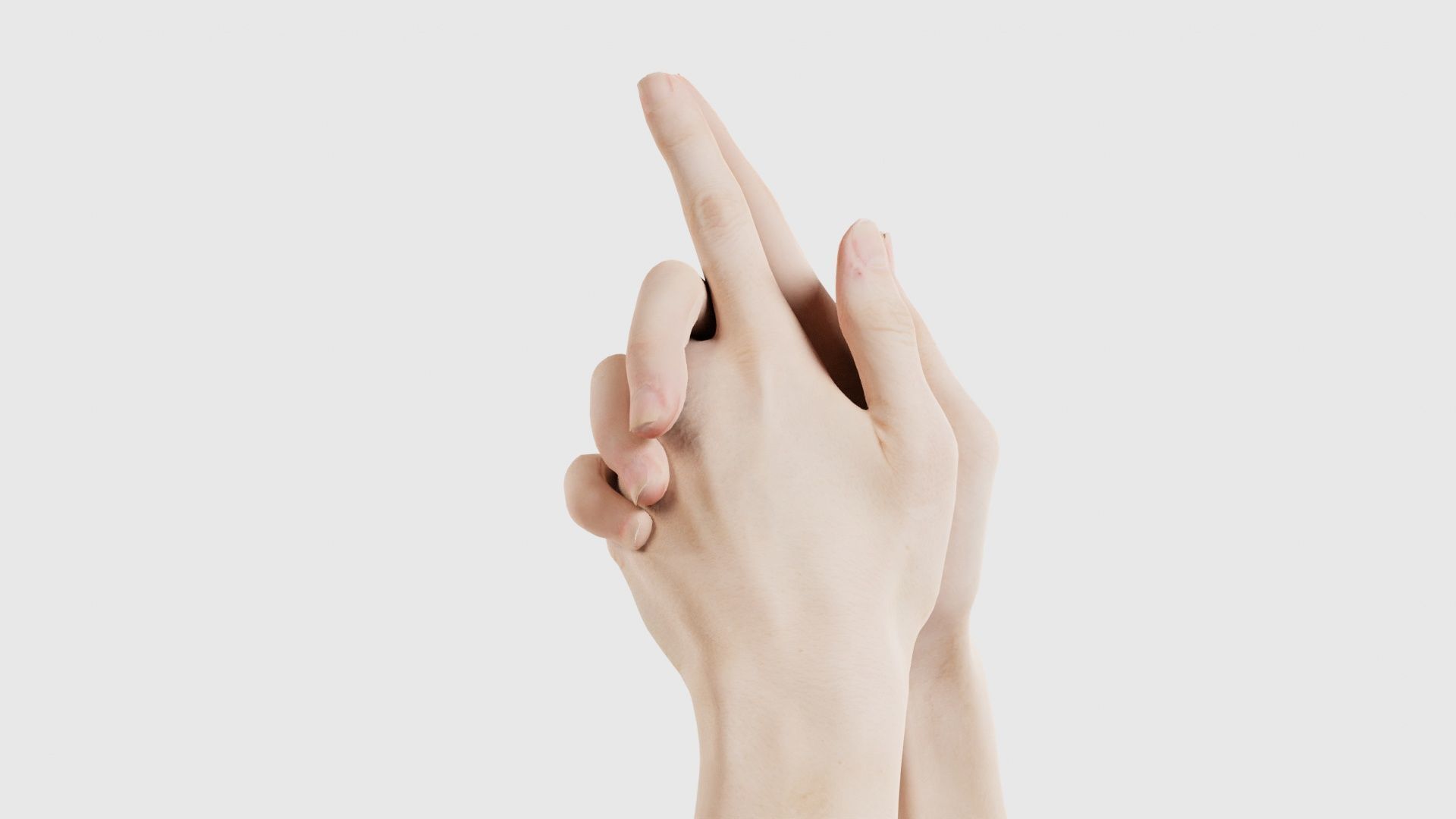 Duo Hands 003 Low-poly 3D model_26