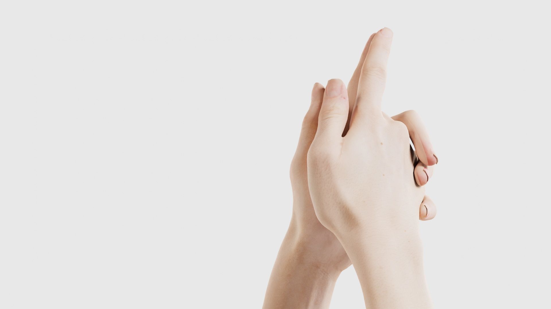 Duo Hands 003 Low-poly 3D model_22