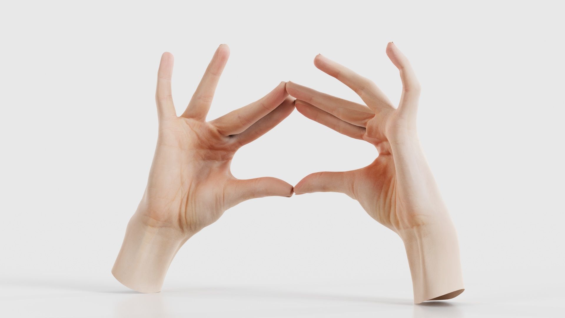 Duo Hands 012 Low-poly 3D model_20