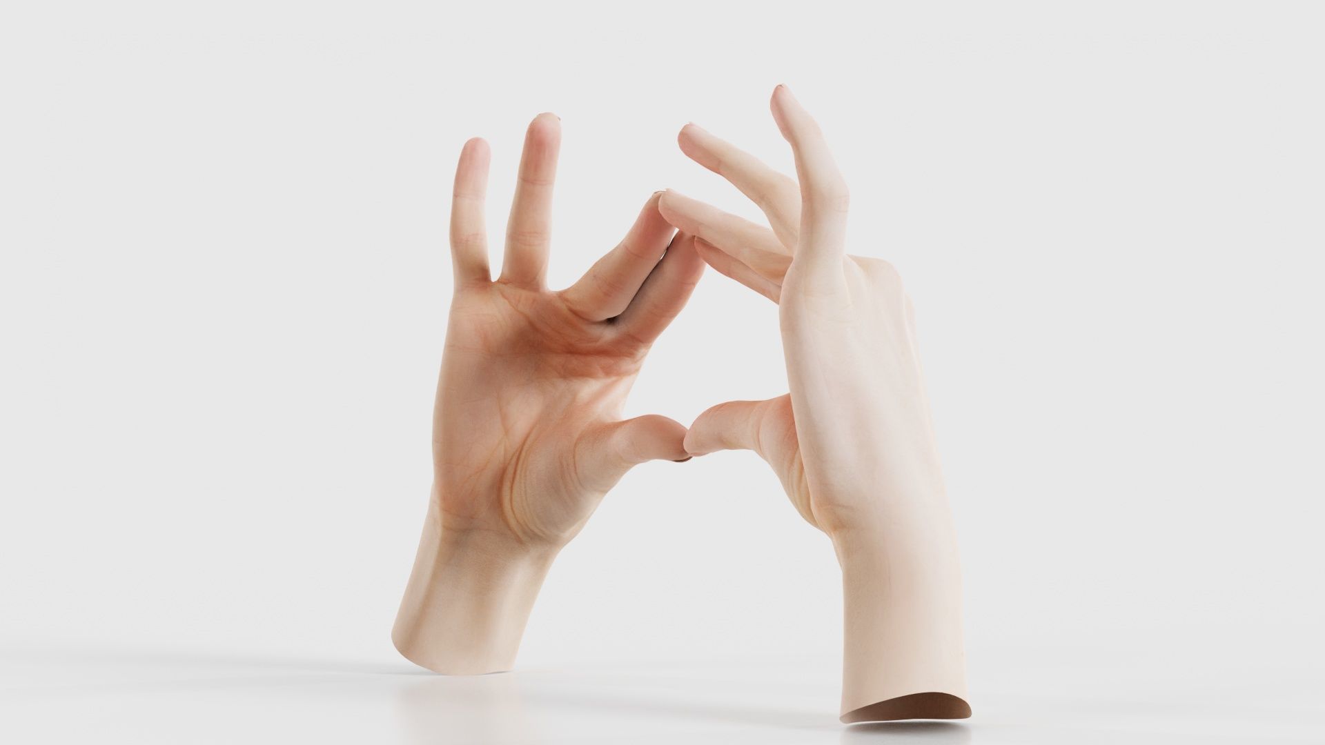 Duo Hands 012 Low-poly 3D model_19