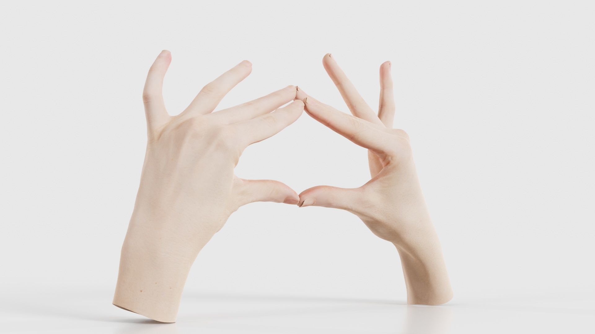 Duo Hands 012 Low-poly 3D model_16