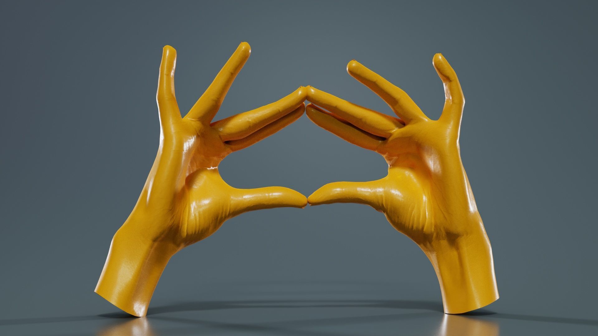 Duo Hands 012 Low-poly 3D model_13