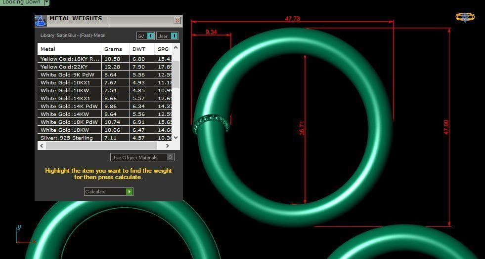 Gold 10-5 grmas pendant 3D print model_7