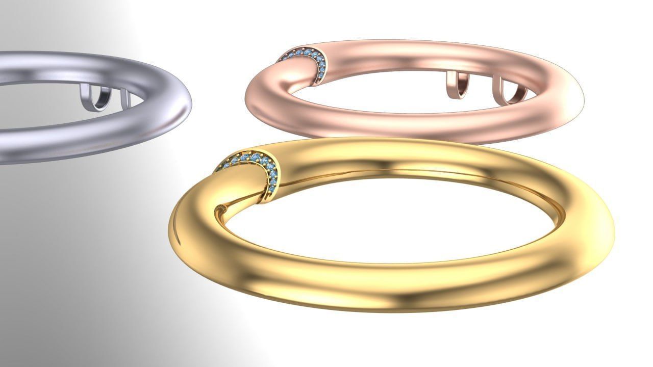 Gold 10-5 grmas pendant 3D print model_2