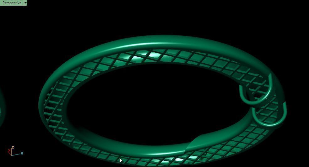 Gold 10-5 grmas pendant 3D print model_5