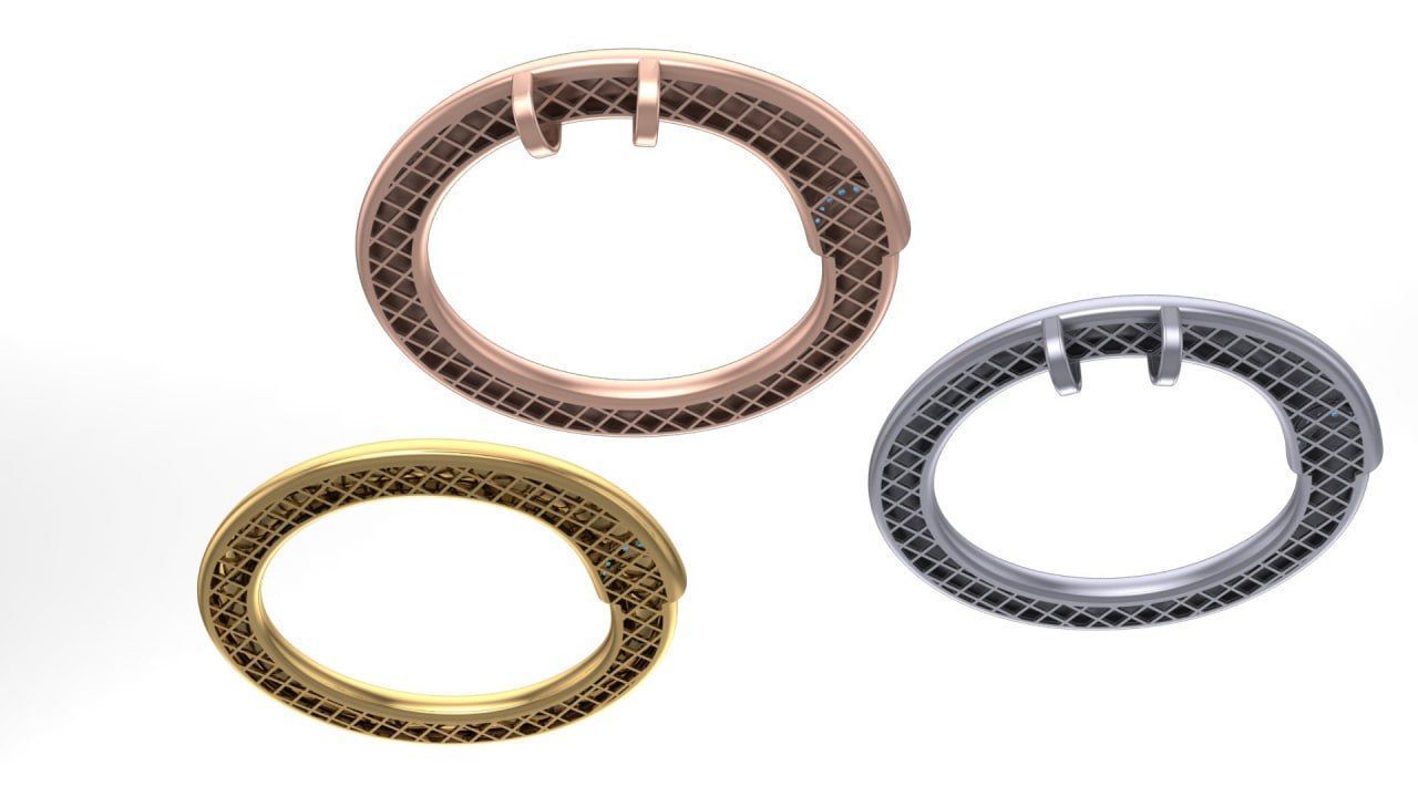 Gold 10-5 grmas pendant 3D print model_3