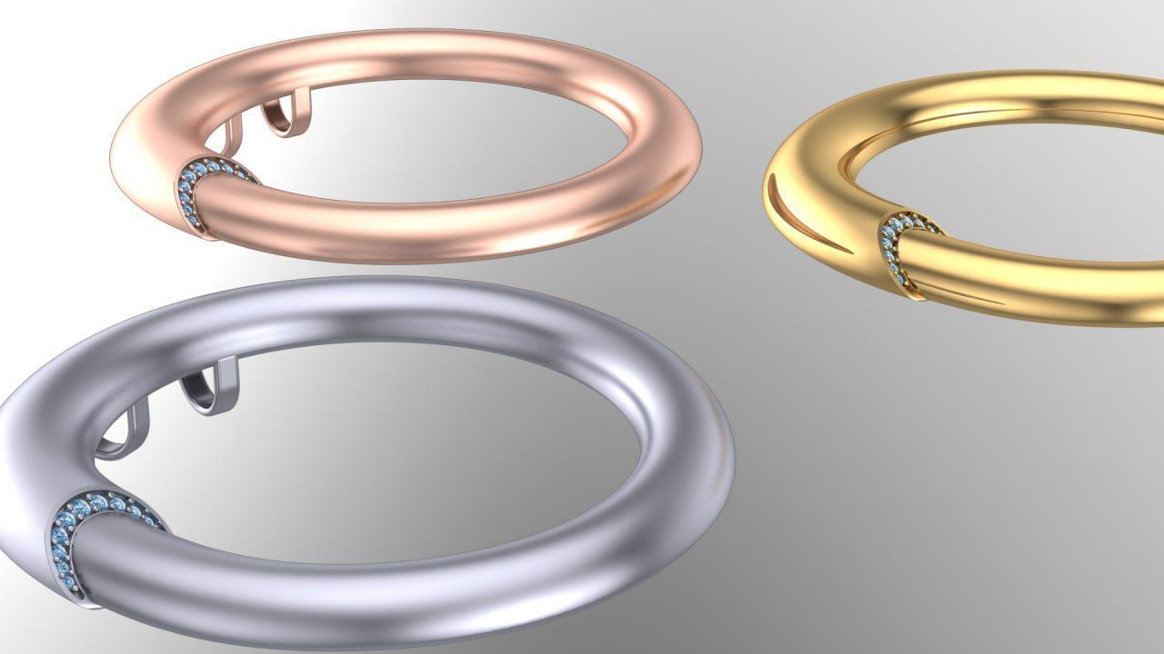 Gold 10-5 grmas pendant 3D print model_1