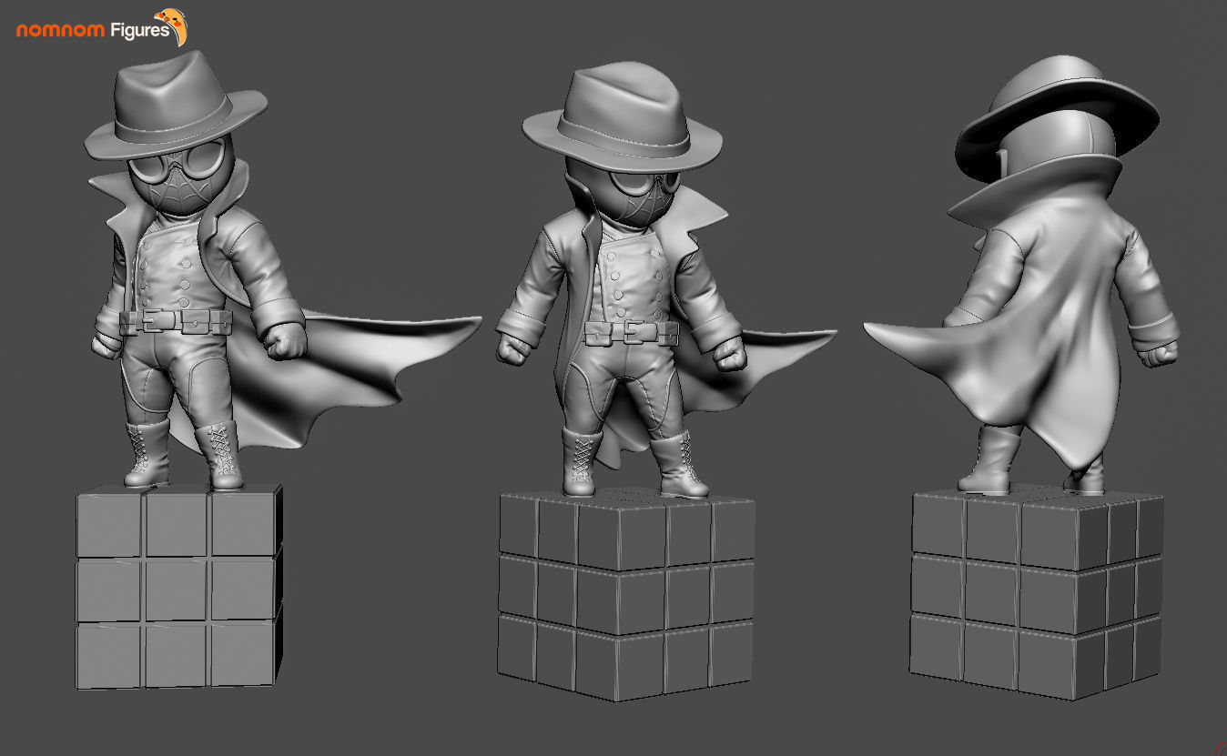 Spiderman Noir 3D print model_1