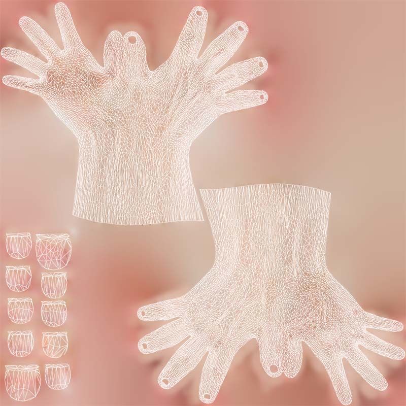 Duo Hands 014 Low-poly 3D model_14