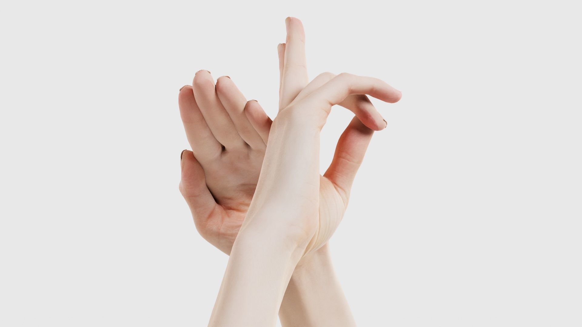 Duo Hands 014 Low-poly 3D model_26