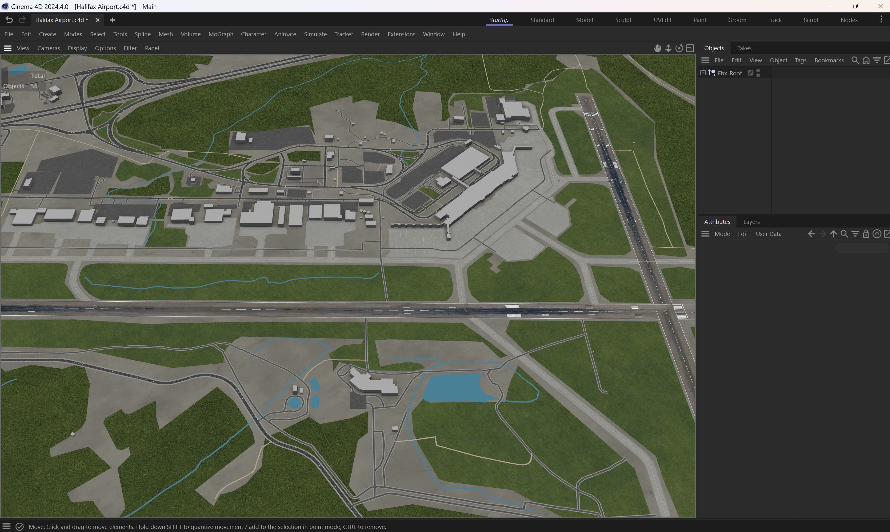 Halifax - Stanfield Airport - YHZ Low-poly 3D model_9