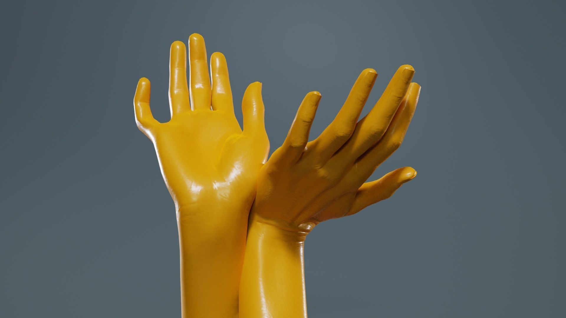 Duo Hands 016 Low-poly 3D model_13
