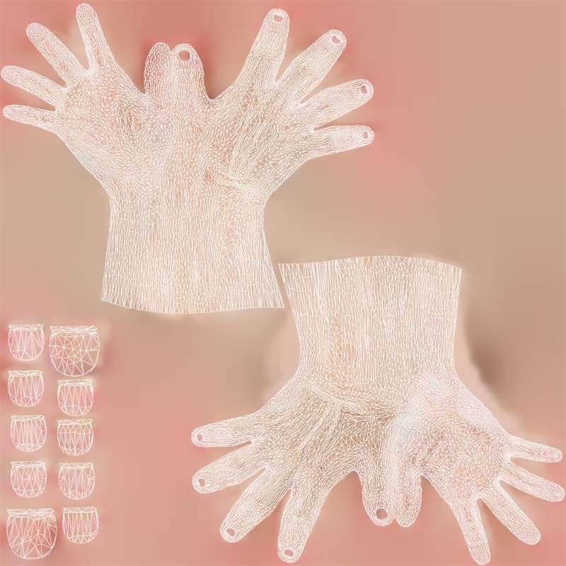 Duo Hands 016 Low-poly 3D model_14