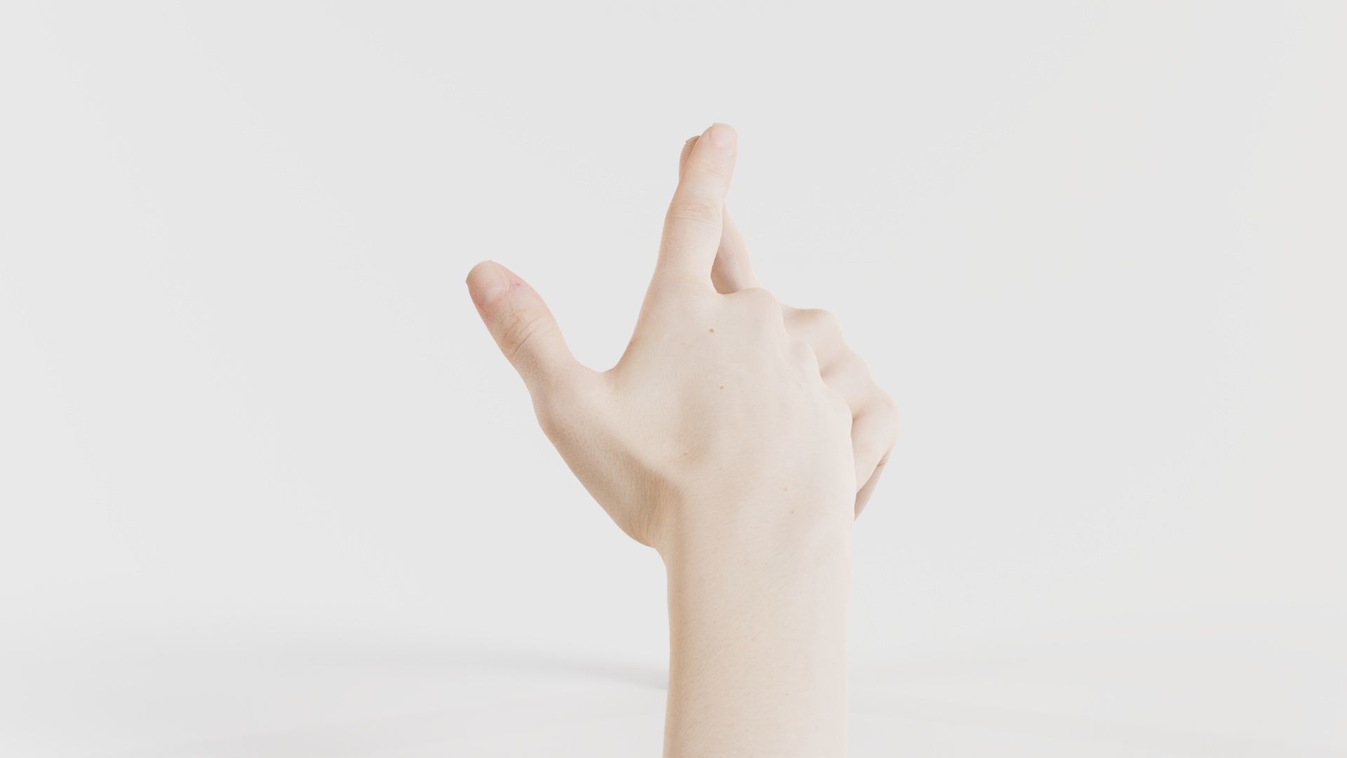 Duo Hands 020 Low-poly 3D model_7