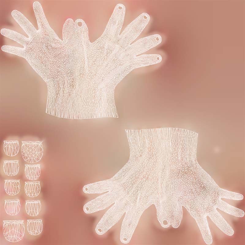 Duo Hands 020 Low-poly 3D model_14