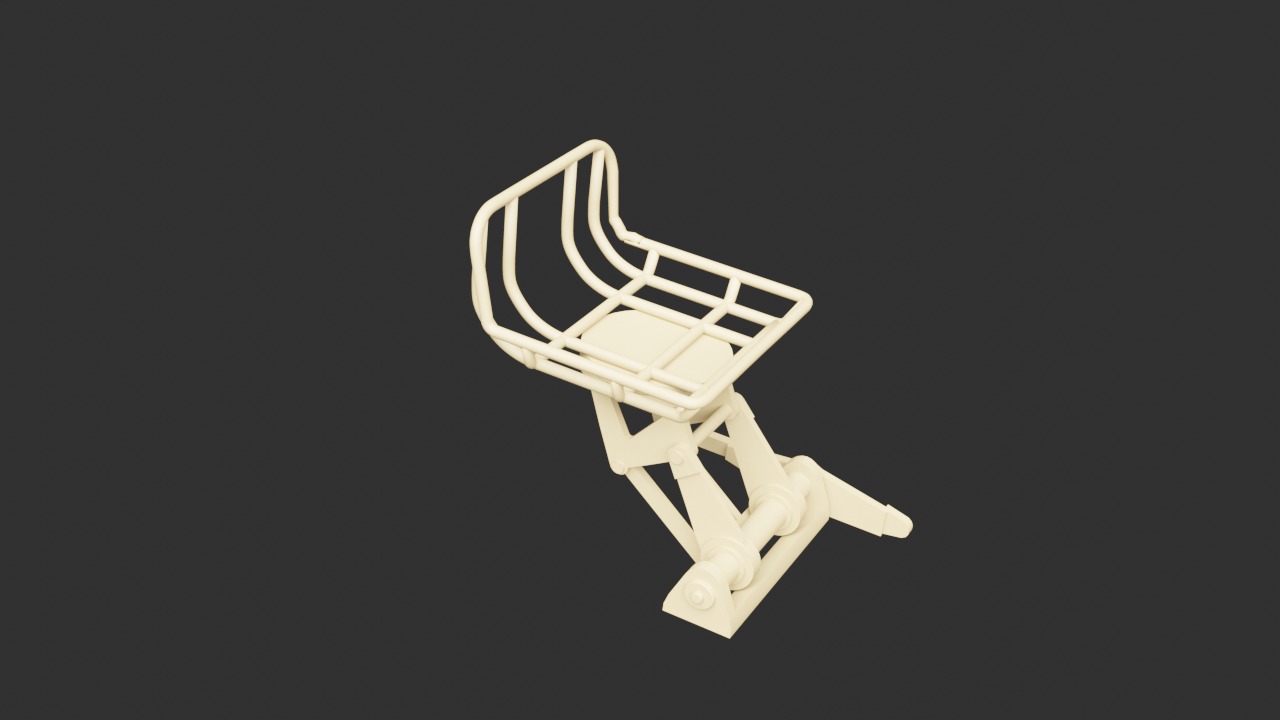 German WWII Stuka Gunner 3D print model_6