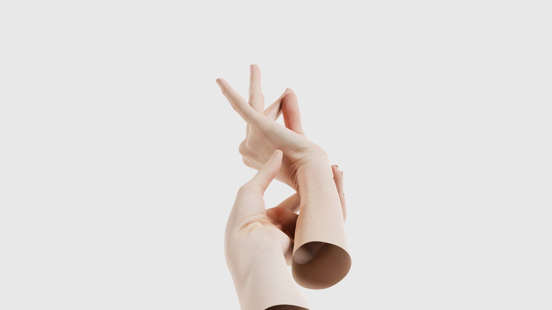Duo Hands 021 Low-poly 3D model_22