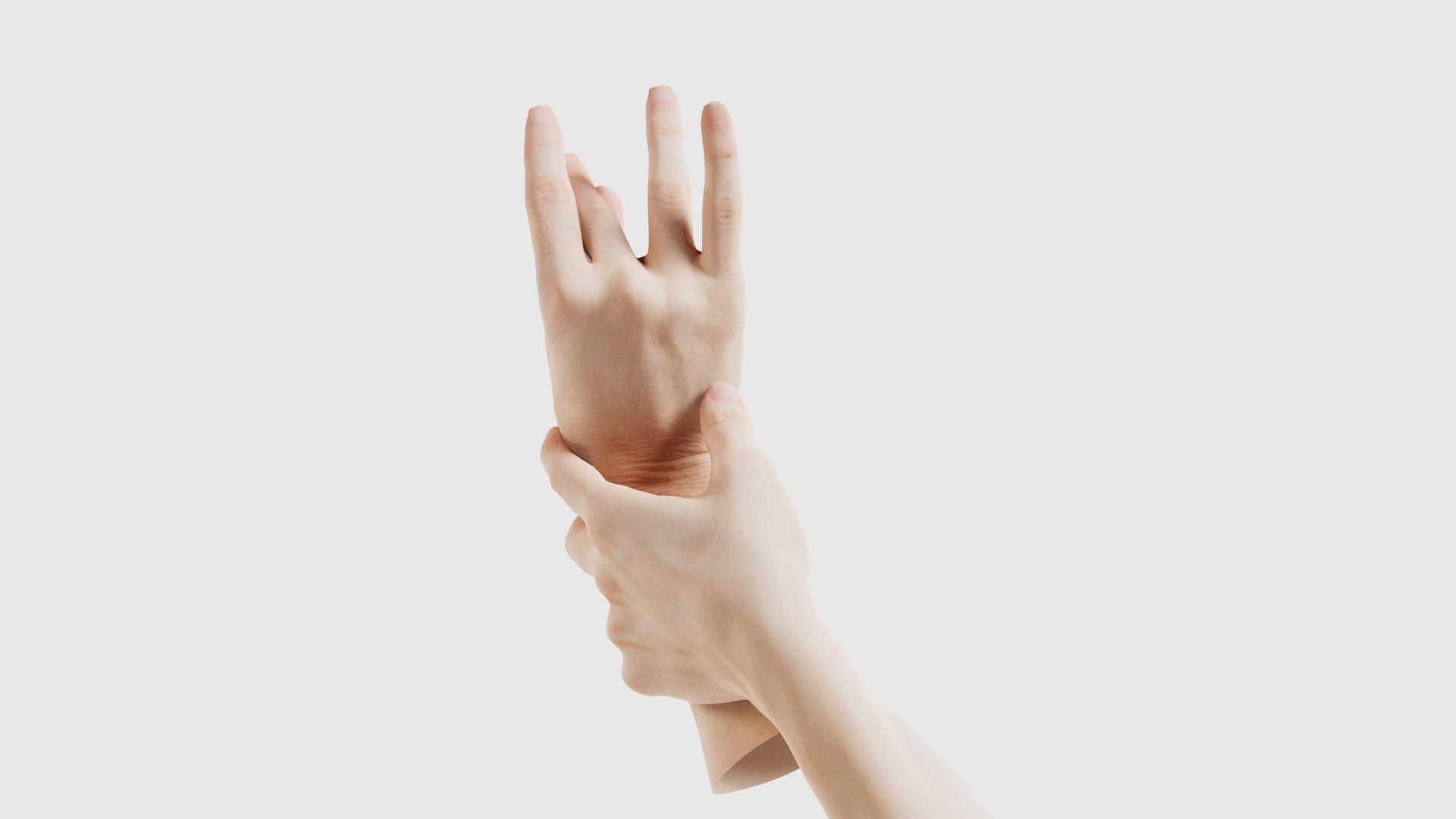 Duo Hands 021 Low-poly 3D model_25