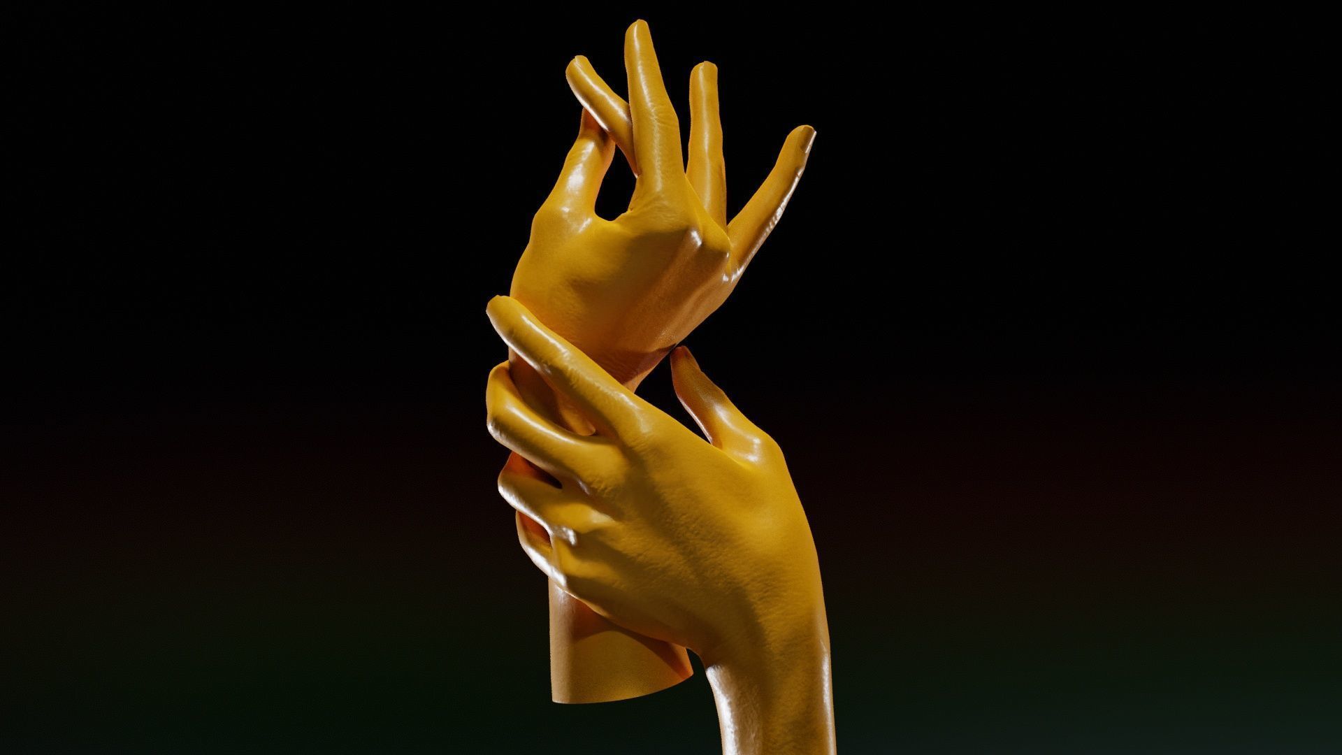 Duo Hands 021 Low-poly 3D model_12