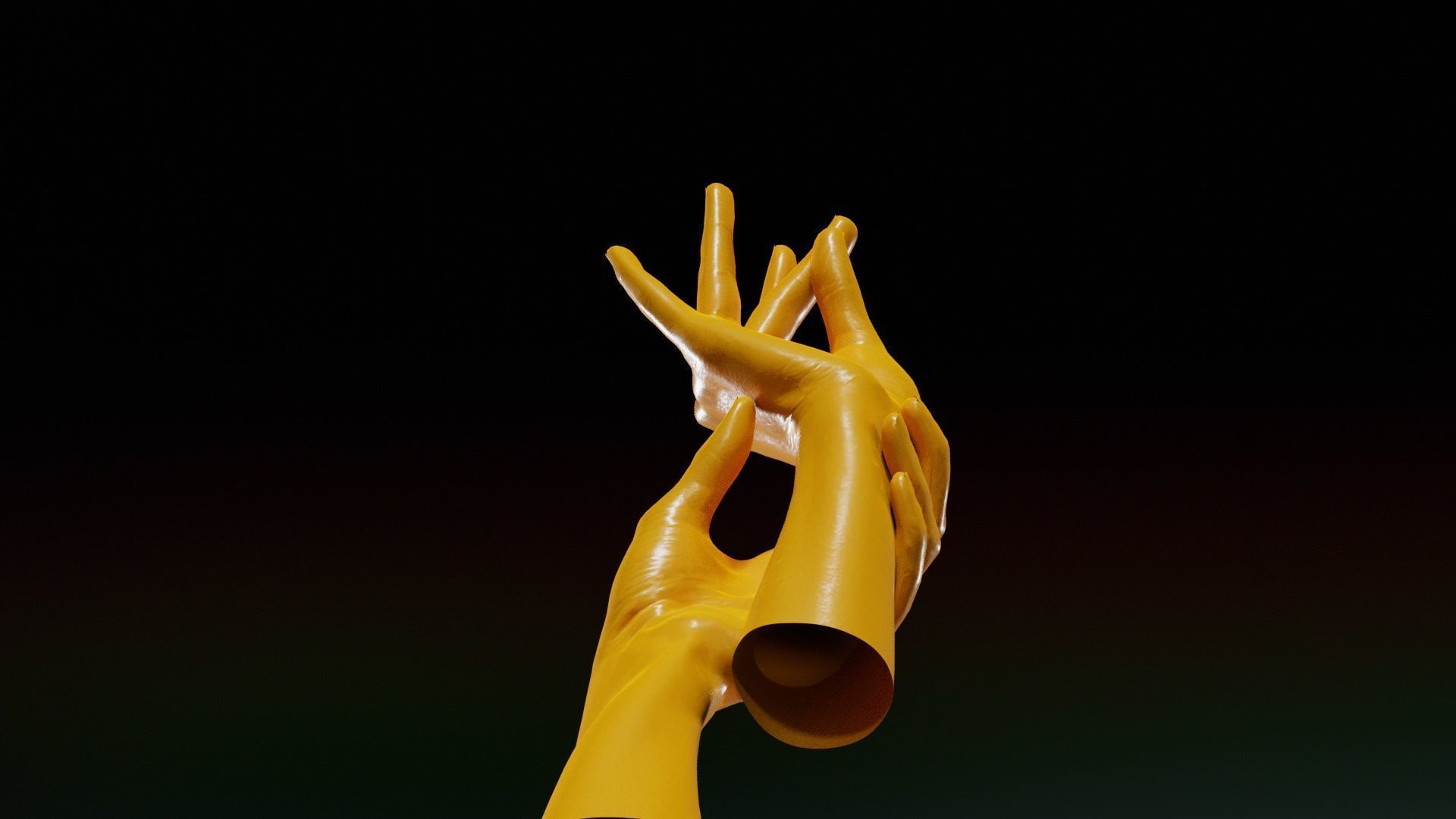 Duo Hands 021 Low-poly 3D model_13