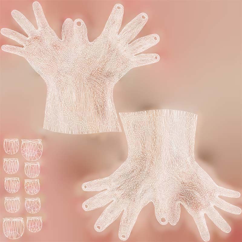 Duo Hands 021 Low-poly 3D model_14