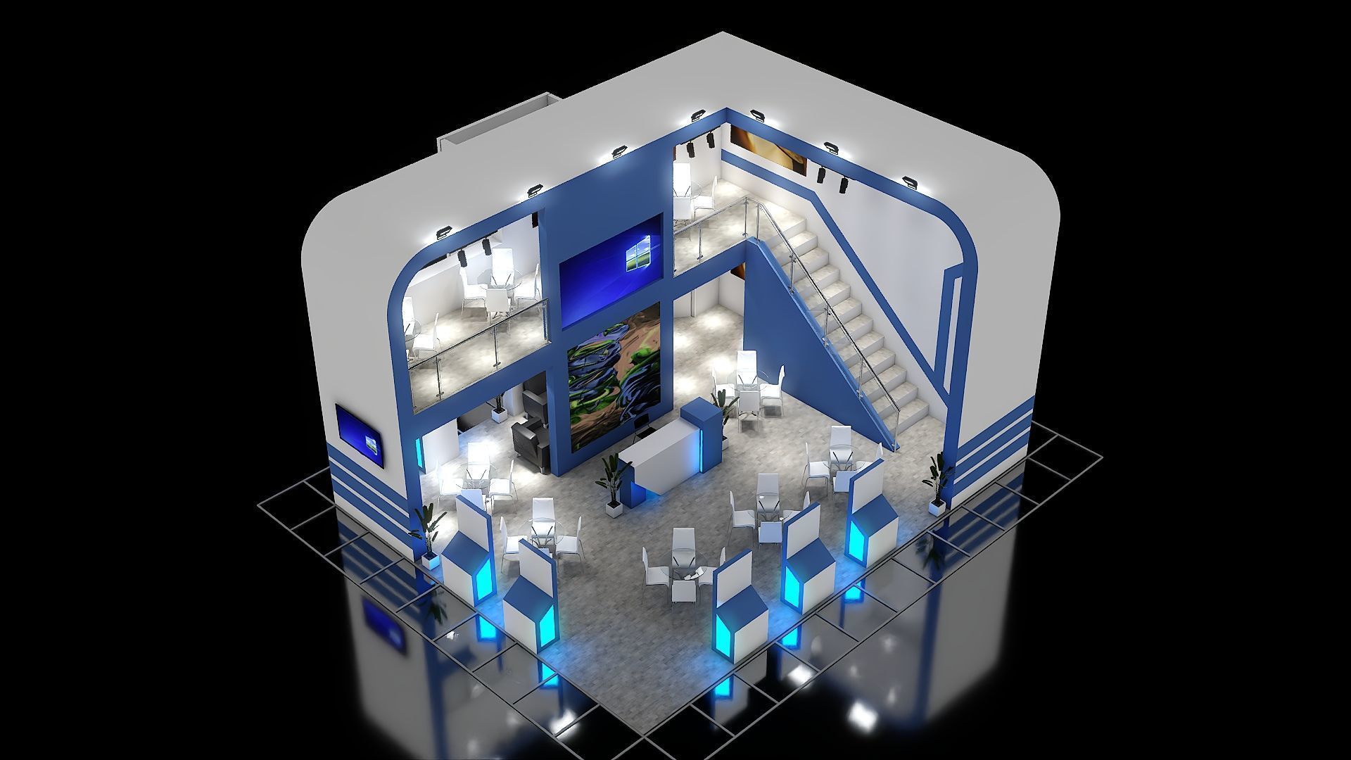 Exhibition Stand 13 3D model_7