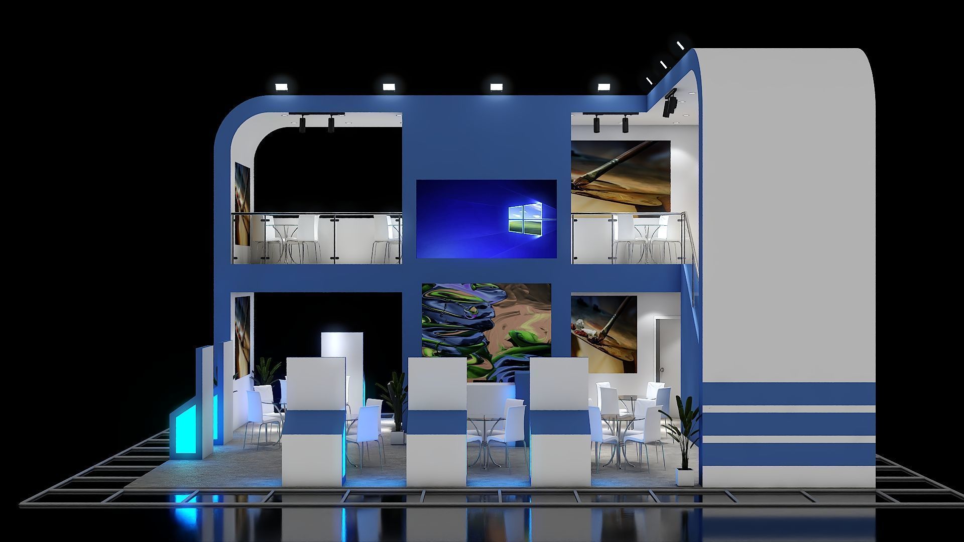 Exhibition Stand 13 3D model_1