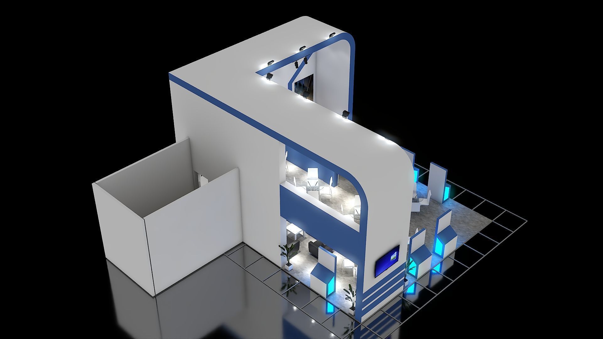 Exhibition Stand 13 3D model_5