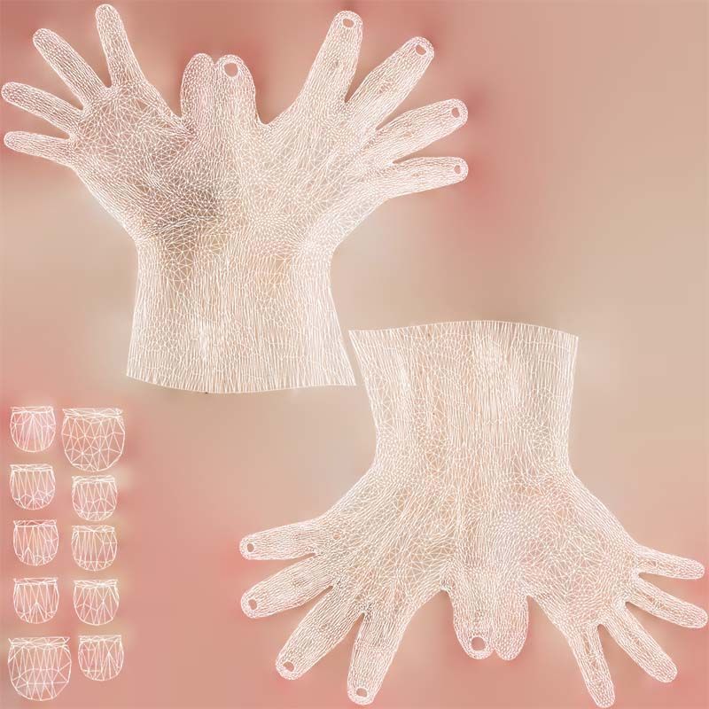 Duo Hands 024 Low-poly 3D model_14