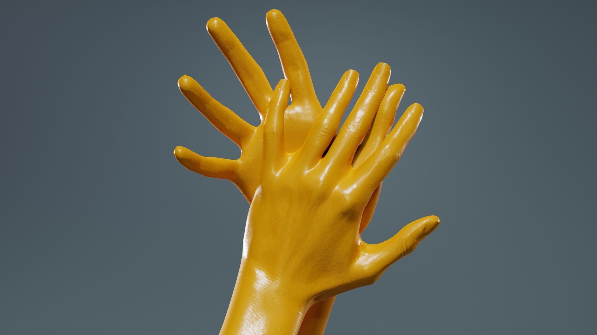 Duo Hands 027 Low-poly 3D model_12