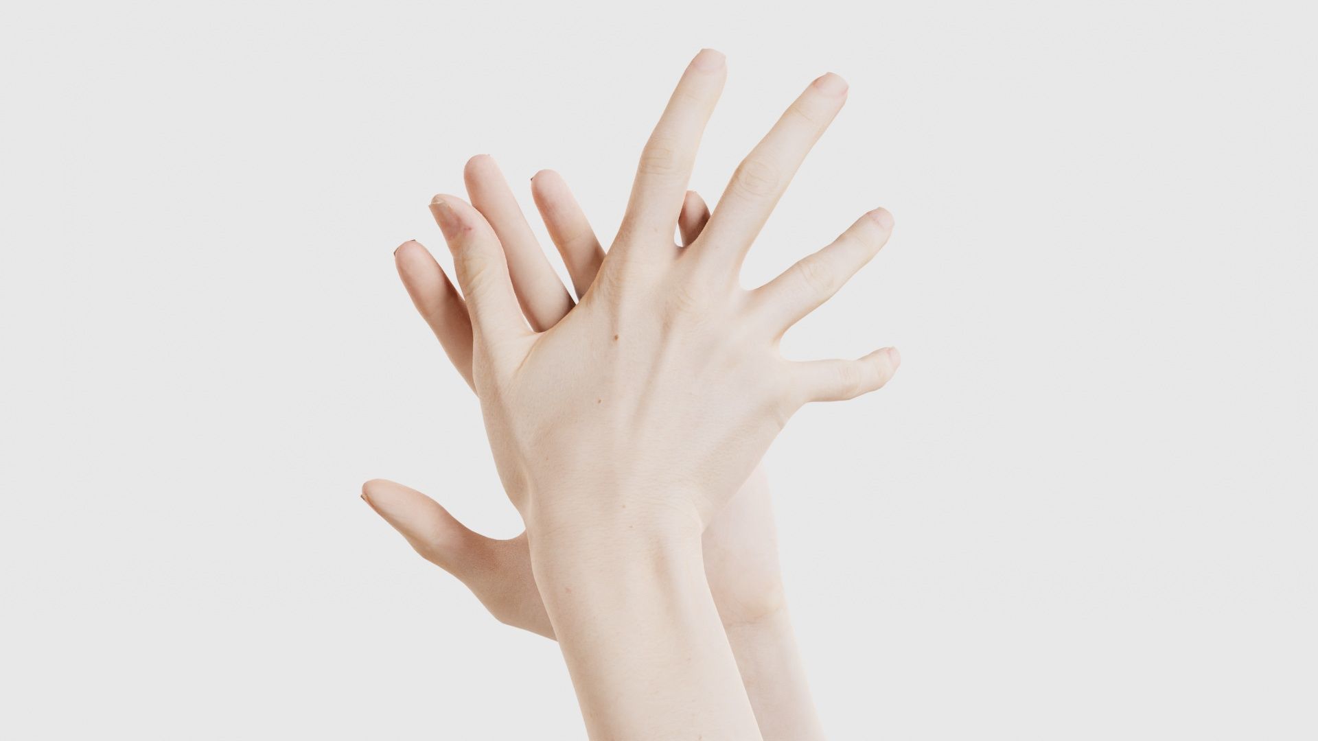 Duo Hands 027 Low-poly 3D model_21