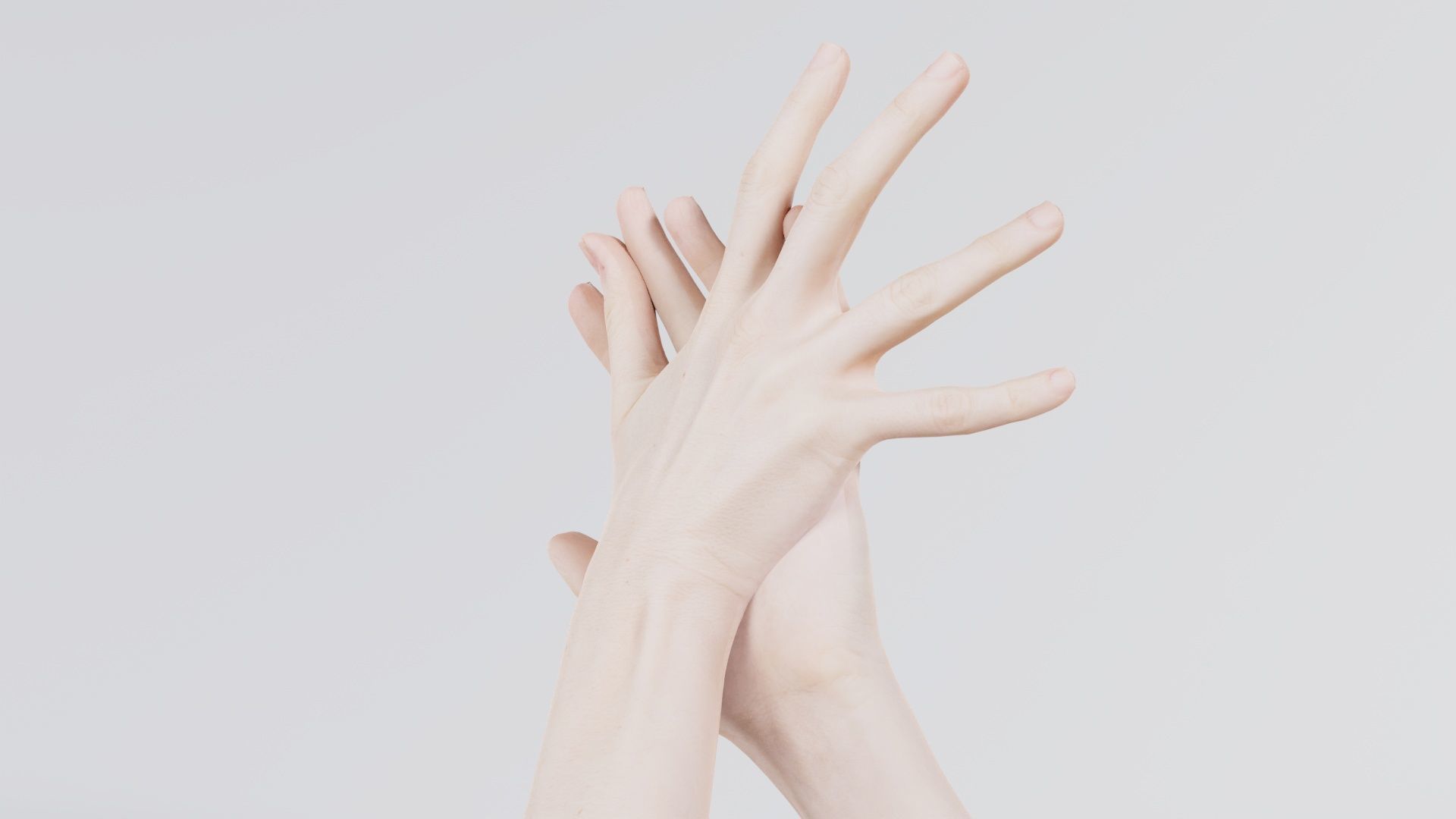 Duo Hands 027 Low-poly 3D model_4