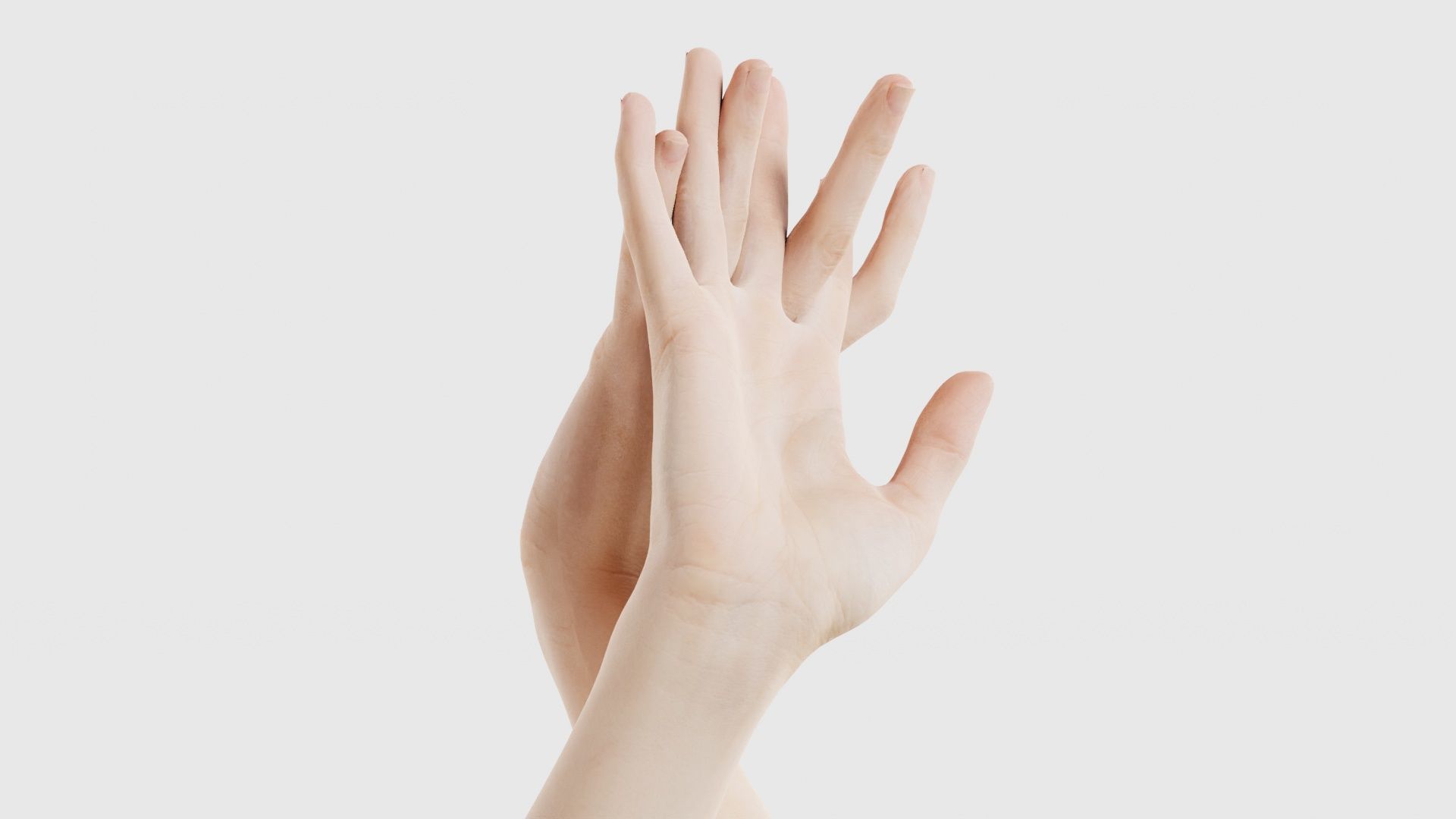 Duo Hands 028 Low-poly 3D model_18